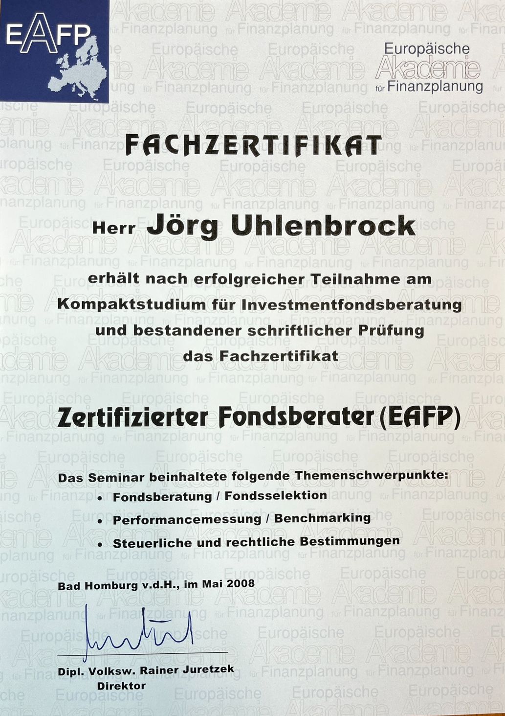 Zertifikat 2